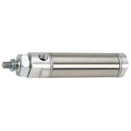 1 1/4" Bore Round Double Acting Air Cylinder 12" Stroke by USA Speedaire Pneumatic Air Cylinders