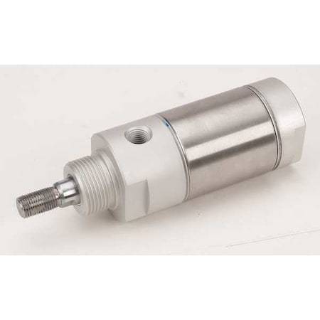 2" Bore Round Double Acting Air Cylinder 1" Stroke Type NCDMB200 0100 by USA Speedaire Pneumatic Air Cylinders