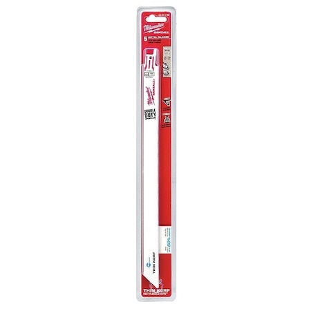 12" L Reciprocating Saw Blade 5 pk. Type 48 00 4189 by USA Milwaukee Reciprocating Power Saw Blades