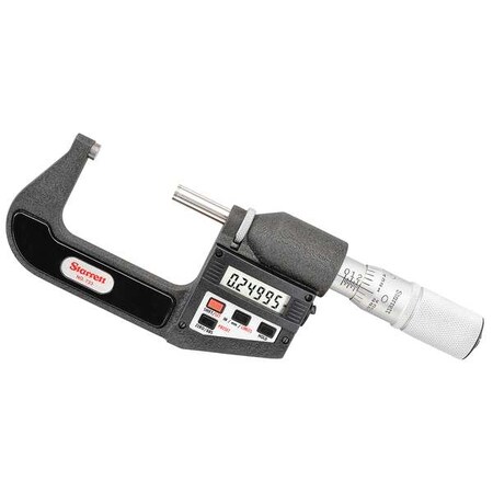 Electronic Micrometer 1 2 In 0.00005 Res by USA Starrett Micrometers