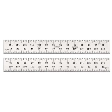 Steel Rule Spring Tempered 1000mm by USA Starrett Rulers & Straight Edges