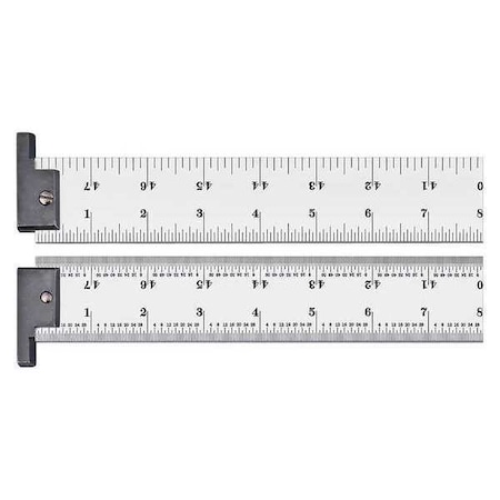 Steel Rule Heavy Spring Tempered 48 In by USA Starrett Rulers & Straight Edges