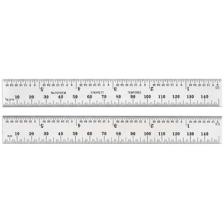 Steel Rule Spring Tempered 500mm by USA Starrett Rulers & Straight Edges