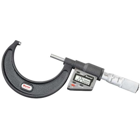 Electronic Micrometer 2 3 In 0.00005 Res Type 3732XFL 3 by USA Starrett Micrometers