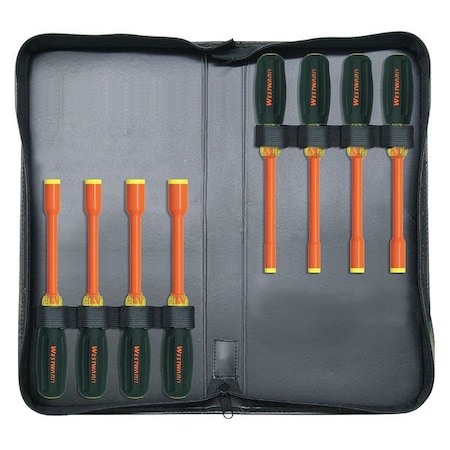 Nut Driver Set 8 Pieces SAE Hollow Ins by USA Westward Nut Driver Sets