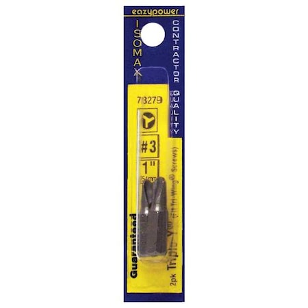 Triple Y(R) Insert Bit Set Pieces 2 #3 by USA Eazypower Screwdriver Bit Sets