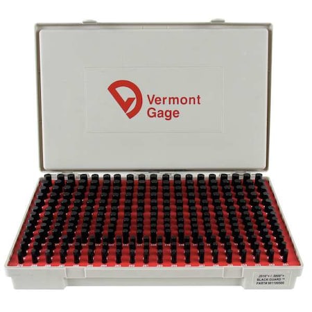 Pin Gage Set Plus 0.251 0.500 In Black by USA Vermont Gage Precision Measuring Gauge Blocks & Clamps