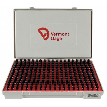 Pin Gage Set Minus 0.251 0.500 In Black by USA Vermont Gage Precision Measuring Gauge Blocks & Clamps