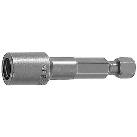 Nutsetter 1/4" Hex 2" L Steel Unfinished Type 6N 0810 2 by USA Apex Nut Setters & Bit Holders
