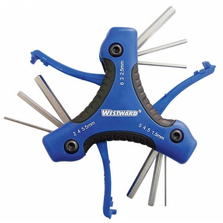 Hex Key Set Pieces 9 M15 by USA Westward Hex Key Sets