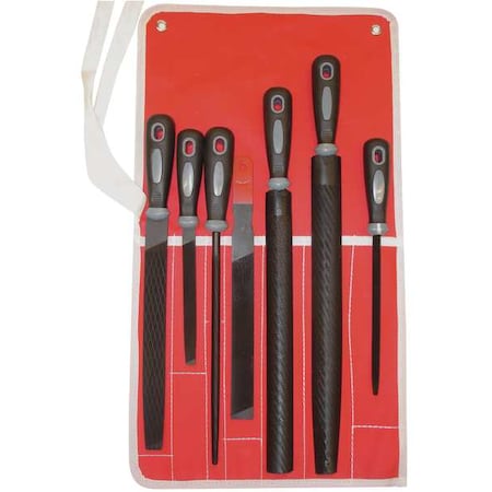 Petrochemical File Set American 7 Pieces by USA Simonds Hand Files & Rasps