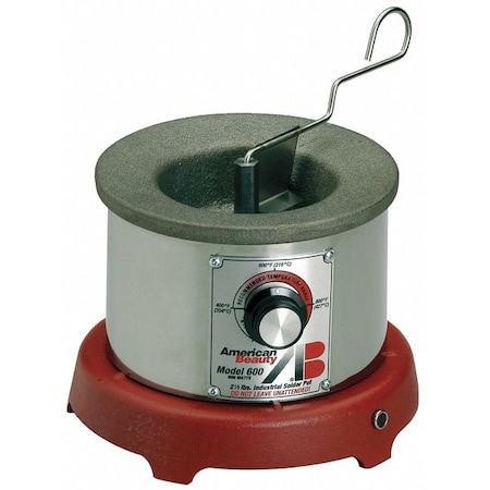 Solder Pot 2.5 Lbs 320w 850 F by USA American Beauty Soldering Accessories