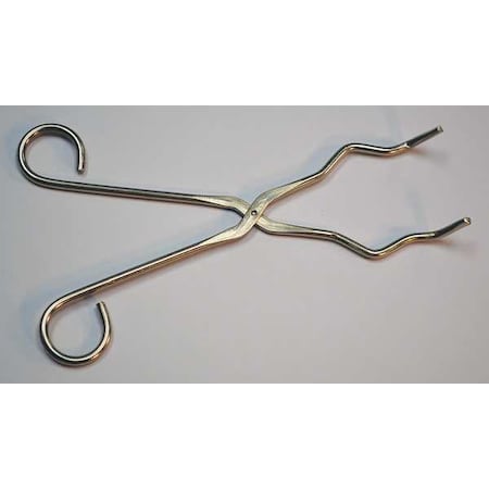 Crucible Tongs 9 In Nickel by USA Value Brand Inspection & Retrieving Tweezers
