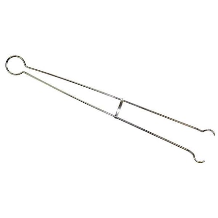 Julian Tongs 18 In Nickel Plated Steel by USA Value Brand Inspection & Retrieving Tweezers