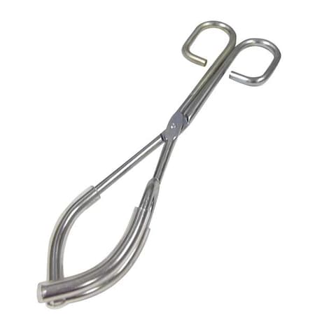 Coated Beaker Tongs 3 Jaw Plated Steel by USA Value Brand Inspection & Retrieving Tweezers