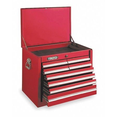 27" Top Chest 8 Drawers Red by USA Proto Tool Chest & Side Cabinets