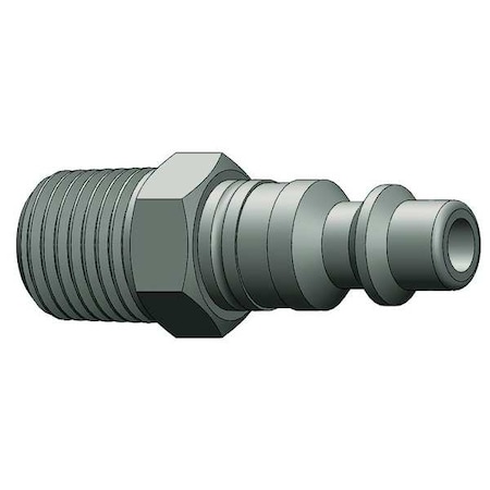 Male to Industrial Plug (M)NPT 3/8 Steel by USA Dixon Pneumatic Hose Quick Connect Fittings