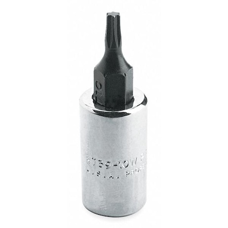 Socket Bit 1/4 in. Dr T10 Torx(R) Type J4739 10W by USA Proto Hand Ratchets