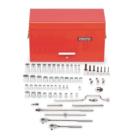Socket Wrench Set SAE 1/2 in. Dr 65 pc by USA Proto Socket Sets
