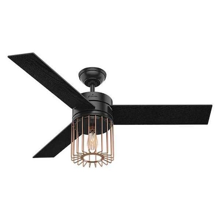 Ronan Ceiling Fan 52" Matte Black by Hunter in US