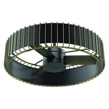 Vault Fan 30" Matte Black Modern Brass by Hunter in US