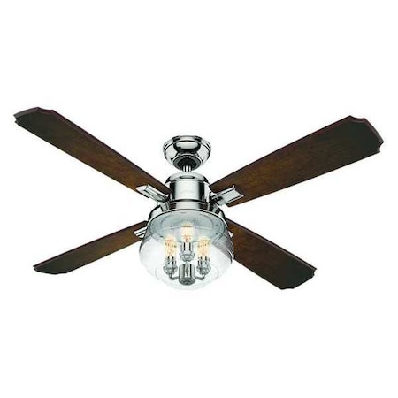 Sophia Ceiling Fan 54" Polished Nickel by Hunter in US