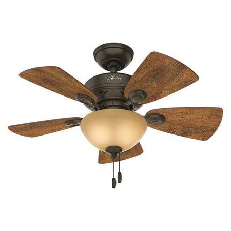 Watson Fan 34" New Bronze White Bowl by Hunter in US
