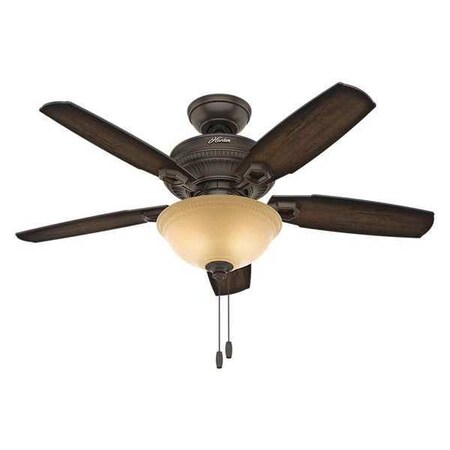 Ambrose Fan 44" Onyx Bengal Bowl Light by Hunter in US