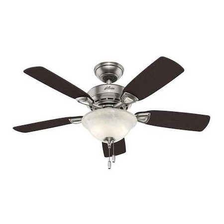 Caraway Five Minute Fan 44" BrushNickel by Hunter in US