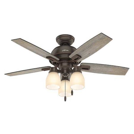 Donegan Ceiling Fan 44" Onyx 3Light Kit by Hunter in US