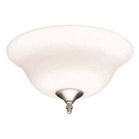 Bowl 12" Light Frosted Opal with White by Hunter in US