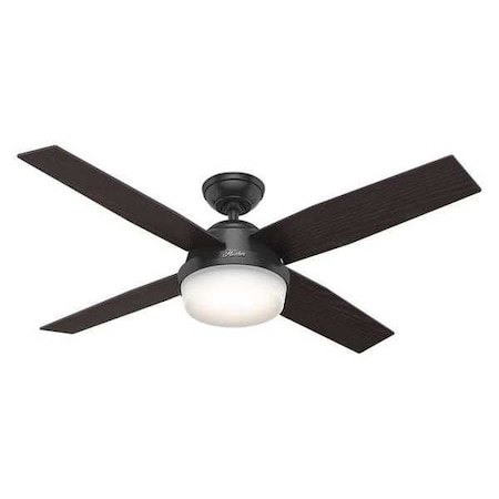 Dempsey Fan 52" Brush Nickel ETL Damp by Hunter in US