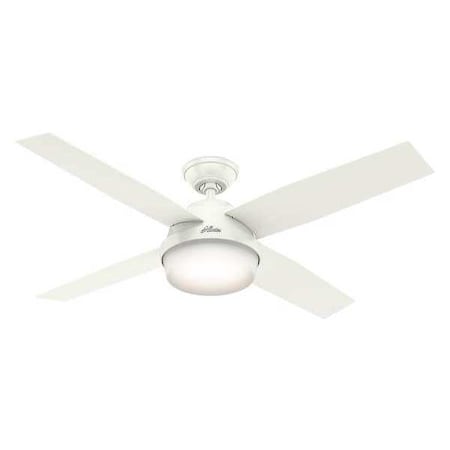 Dempsey Fan 52" White Light ETL Damp by Hunter in US
