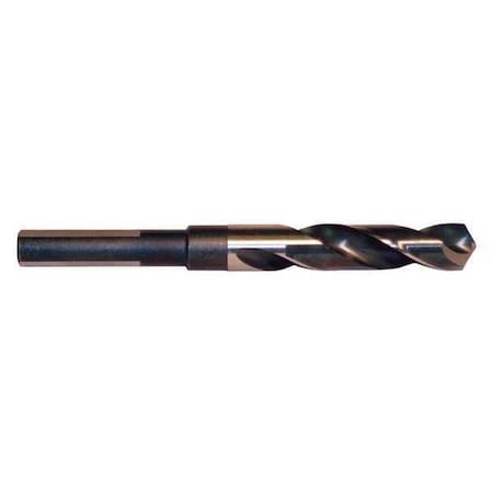 S&D Drill Black/Gold 118 deg Flat 17.5mm by USA Cle Line Reduced Shank Drill Bits