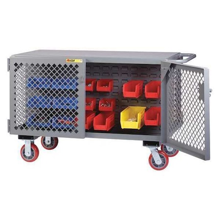 Maintenance Cart 2 Sided Louvered 24x48 by USA Little Giant Rolling & Combination Cabinets & Carts