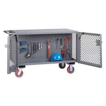Maintenance Cart 2 Sided Pegboard 24x48 by USA Little Giant Rolling & Combination Cabinets & Carts