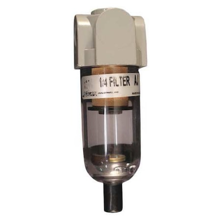 Polycarbonate Mini Filter 1/4" NPT by USA Milton Compressor Air Filters