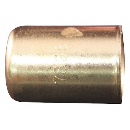 Brass Hose Ferrule 21/32" OD PK100 by USA Milton Pneumatic Push On Hose Fittings