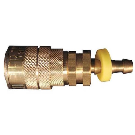 M Style Push Lock Coupler 1/4" Hose PK10 by USA Milton Pneumatic Push On Hose Fittings