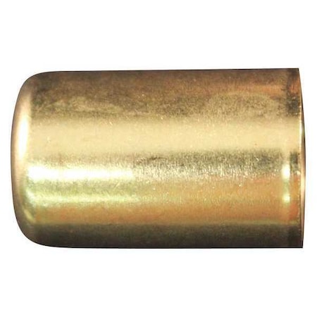 Brass Hose Ferrule 19/32" OD PK100 by USA Milton Pneumatic Push On Hose Fittings