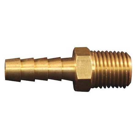 Hose End Fitting 1/2" MNPT 1/2" ID PK5 by USA Milton Pneumatic Push On Hose Fittings