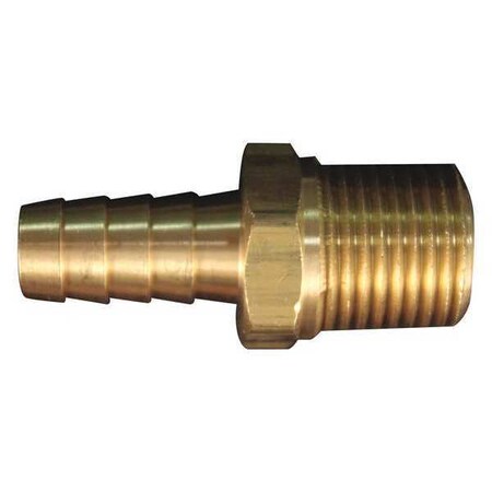 Hose End Fitting 3/8 MNPT x 1/2 ID PK5 by USA Milton Pneumatic Push On Hose Fittings