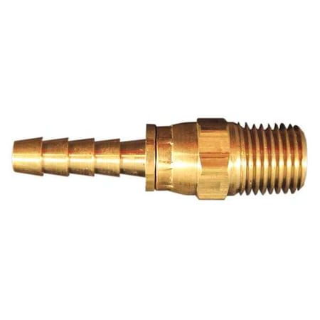 Swivel Hose End 1/4" MNPT 1/4" ID PK5 by USA Milton Pneumatic Push On Hose Fittings