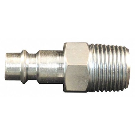 V Style High Flow Plug 3/8" MNPT PK10 by USA Milton Pneumatic Hose Quick Connect Fittings