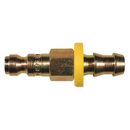 T Push Lock Plug 3/8"Hose Barb PK10 by USA Milton Pneumatic Push On Hose Fittings