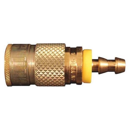 T Push Lock Coupler 3/8"HoseBarb PK10 by USA Milton Pneumatic Push On Hose Fittings