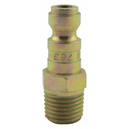 T Style Plug 1/4" MNPT PK10 by USA Milton Pneumatic Hose Quick Connect Fittings