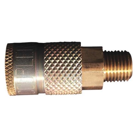 T Style Coupler 1/4" MNPT PK10 by USA Milton Pneumatic Hose Quick Connect Fittings