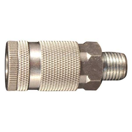 D Style Coupler 1/4" MNPT PK10 by USA Milton Pneumatic Hose Quick Connect Fittings