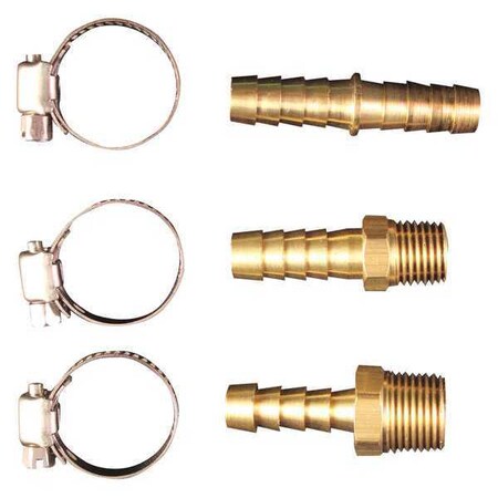 1/4" Hose Repair 6 Piece Kit by USA Milton Pneumatic Push On Hose Fittings
